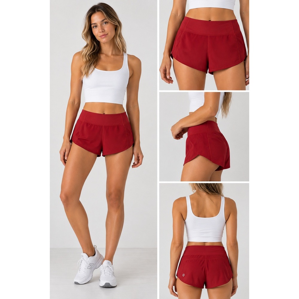 Lululemon Running Shorts Womens Size 6 Red